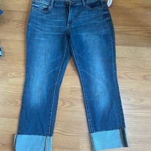 a.n.a Slim Straight Cuffed Jeans sz 12 New!!